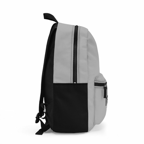 Backpack - Large Water-resistant Bag, Grey And Black Hello Peace