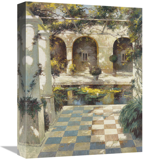 Global Gallery GCS-121771-1216-142 12 x 16 in. Courtyard VIlla I Art P