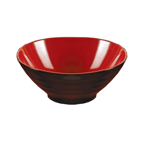 Yanco CR-586 Black and Red Two-Tone Noodle Bowl