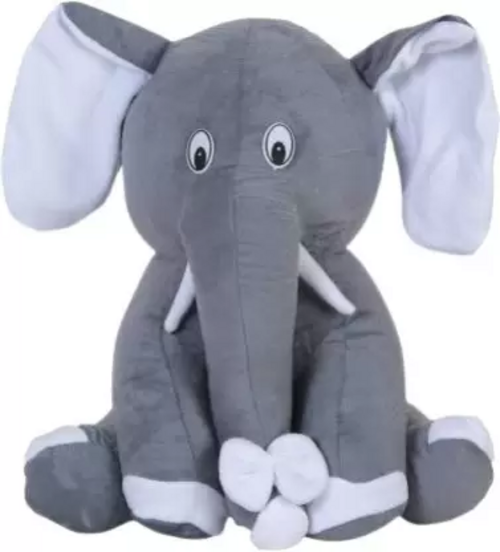 Cute and adorable stuffed animal soft toy for kids 25 cm  (Grey)