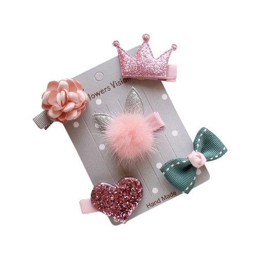 Wholesale 5Pcs Kids Infant Hairpin Baby Girl  Bow