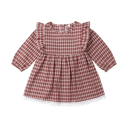 Baby Summer Clothing Toddler Baby Girl Plaid Dress