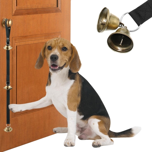 Main Dog Potty Training Bell Adjustable Nylon Rope Dogs image