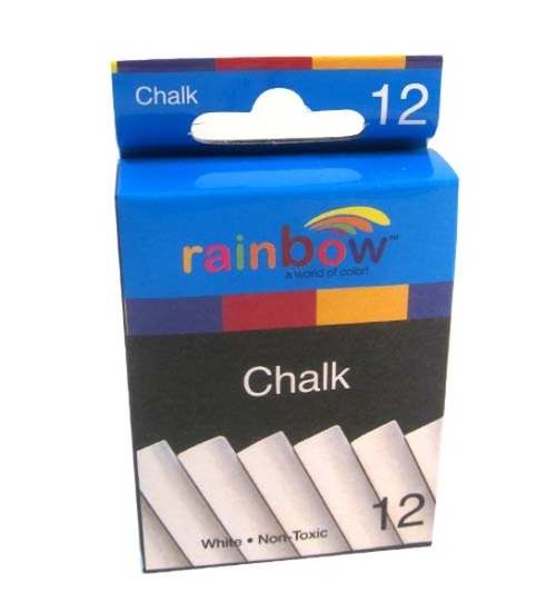 Rainbow Chalk - 12 Count, White