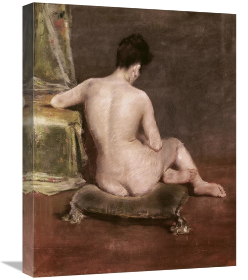 Global Gallery GCS-281880-22-142 22 in. Seated Nude Art Print - Willia