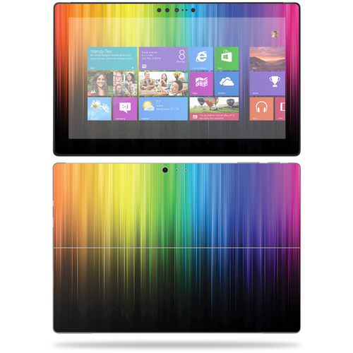 MightySkins MISURPRO1-Rainbow Streaks Skin for Microsoft Surface Pro 2
