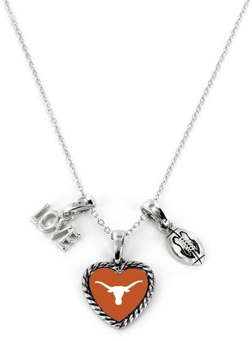 Texas Longhorns Necklace Charmed Sport Love Football