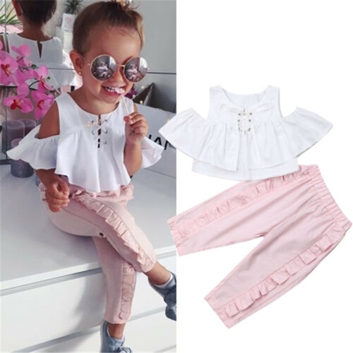 1-6Y Casual Summer Kids Baby Girl Clothes Sets