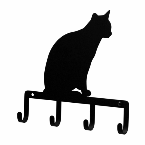 Wrought Iron Pet Cat Sitting Key Holder Key Hooks