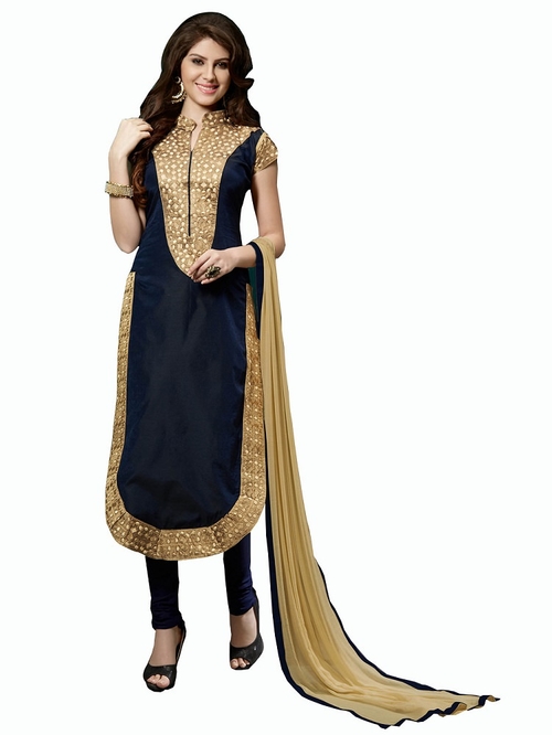 Women's Women's Chanderi Embroidered Dress