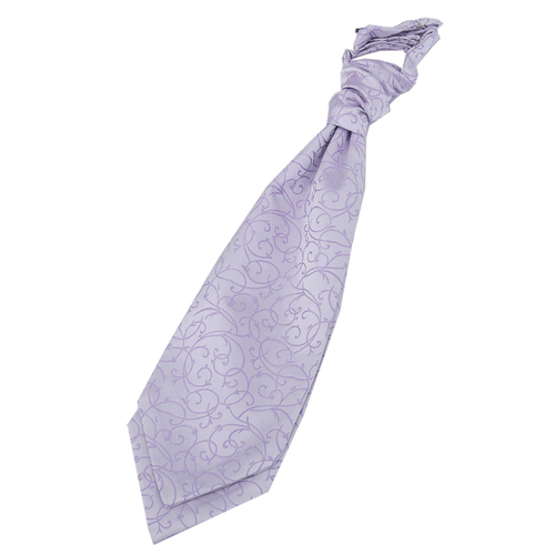 Swirl Pre-Tied Ruche Cravat - Lilac