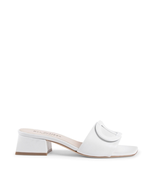 Dizzy Logo Mule - White