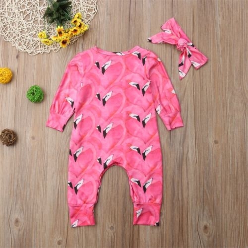 Newborn Kids Baby Girl Overall Romper