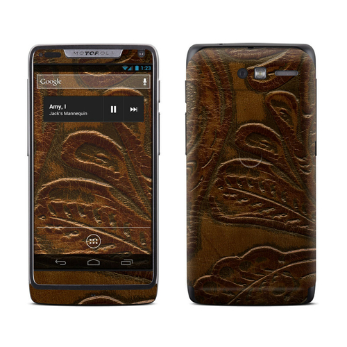 DecalGirl MRZM-SDLEATHER Motorola Razr M Skin - Saddle leather