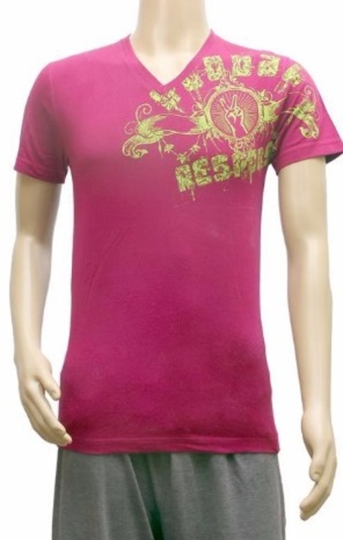 V Neck and Half Sleeve Tshirt
