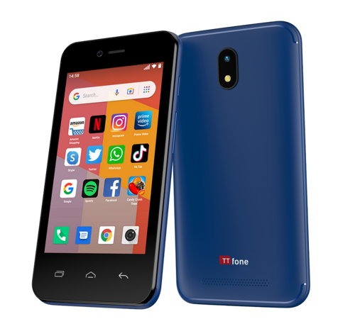 TTfone Blue TT20 Dual SIM with Mains Charger, No SIM Card