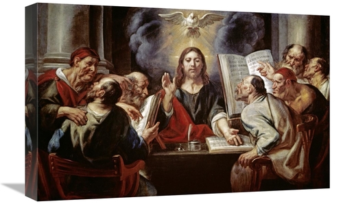 Global Gallery GCS-278087-22-142 22 in. Christ Disputing with the Phar