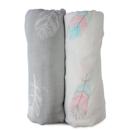 Muslin Swaddle Blankets Large Size   Soft Breathable Bamboo Cotton