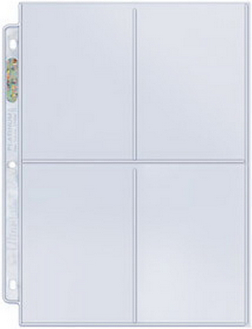 Ultra Pro 4-Pocket Pages 204D (100ct)