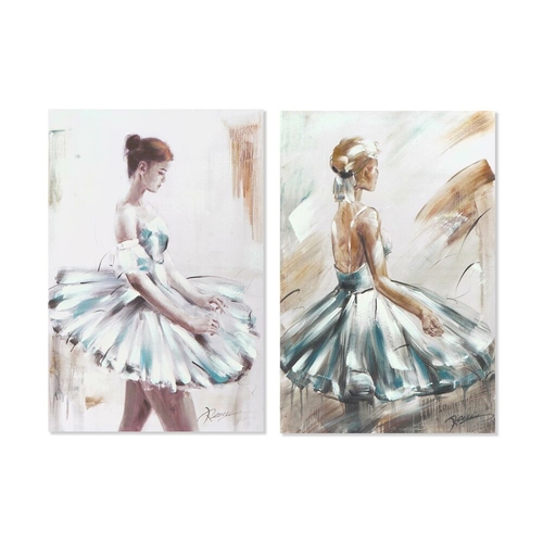 Painting DKD Home Decor 60 x 2,5 x 90 cm Ballet Dancer Romantic (2