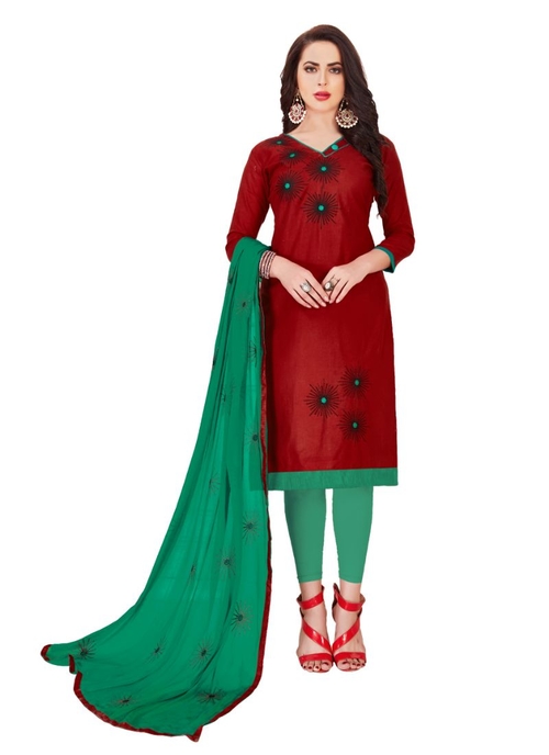 Generic Women's Glaze Cotton Salwar Material