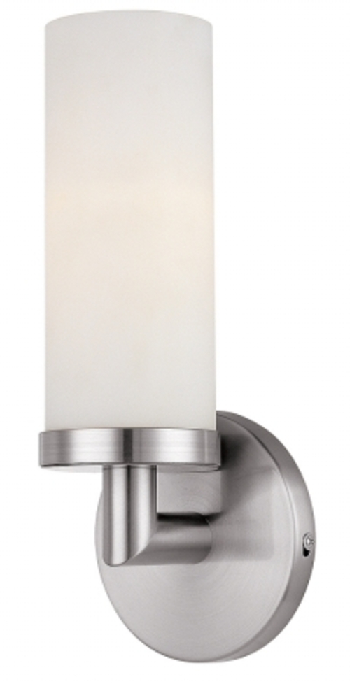 Access Lighting 20441-BS-OPL Aqueous 1 Light Opal Glass Wall Fixture -