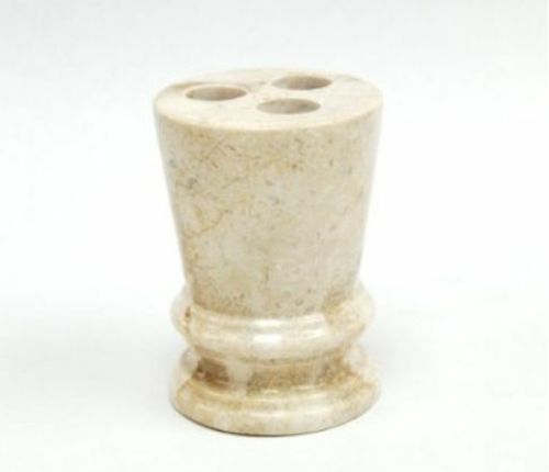 EVCO International 74520 Champagne Marble Francesca Tooth Brush Holder