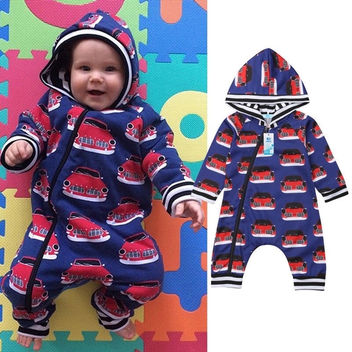 Warm Newborn Cotton Clothes Baby Girl Boy Hooded