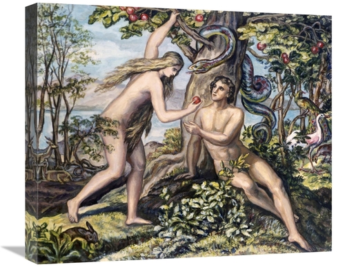 Global Gallery GCS-280972-22-142 22 in. Mans Shameful Fall Art Print -