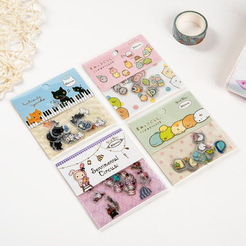 80PCS/ PACK Cute Cat Sticker Marker Planner