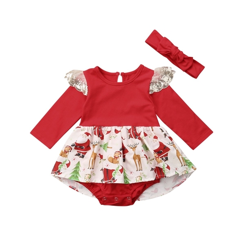 Xmas Newborn Infant Baby Girls Pretty Cute