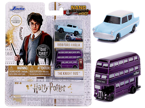 \Harry Potter\" 2 piece Set \"Nano Hollywood Rides\" Diecast Models by