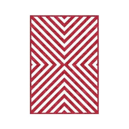 Centra Red Wool Rug