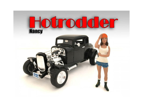 \Hotrodders\" Nancy Figure For 1:18 Scale Models by American Diorama"