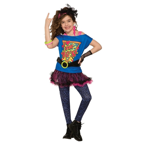 Forum Novelties 277749 Halloween Girls Totally 80s Costume - Small