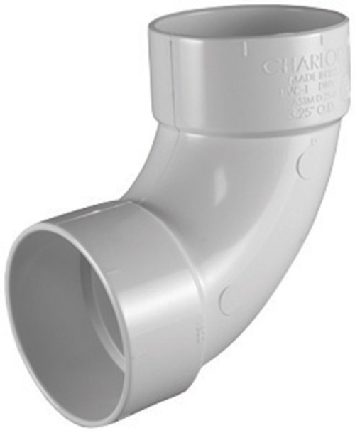 Charlotte Pipe & Foundry PVC013000600HA 90 PVC Dwv Elbow  3 in.