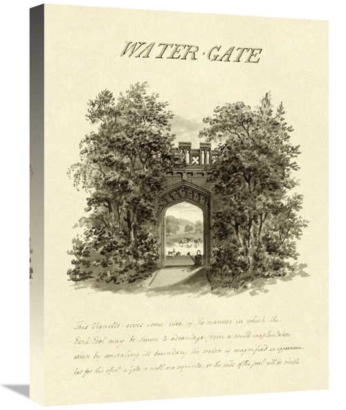 Global Gallery GCS-453916-1824-142 18 x 24 in. Water-Gate, 1813 Ar