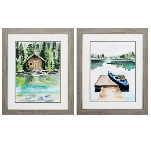 Propac Images 3389 Lake Views Wall Art - Pack of 2