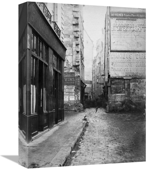 Global Gallery GCS-455099-16-142 16 in. Paris, 1860-1870 - Rue Tir