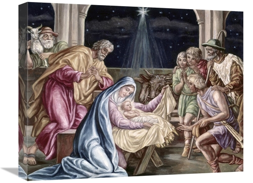Global Gallery GCS-283334-22-142 22 in. Birth of Our Lord Art Print - 