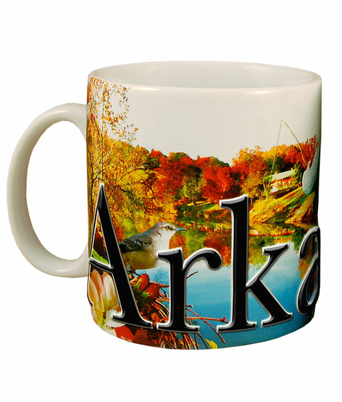 Americaware SMARK01 Arkansas 18 oz Full Color Relief Mug