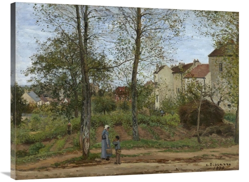 Global Gallery GCS-459645-3040-142 30 x 40 in. Houses at Bougival - Au