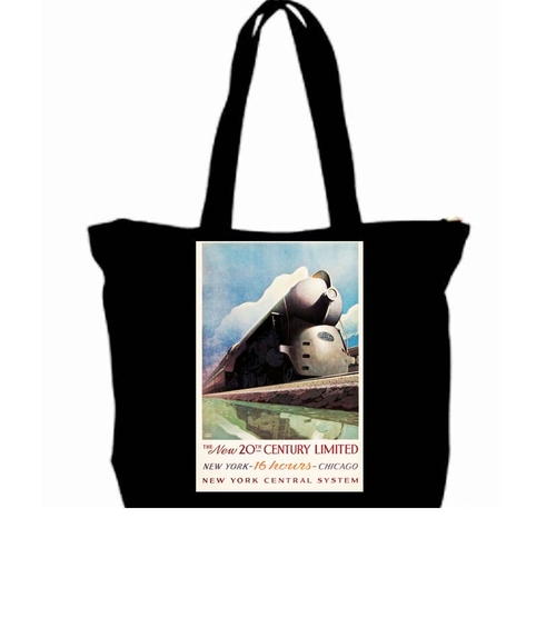 1935 29th Century Ltd Trian Art Travel Poster tote Bag Zipr