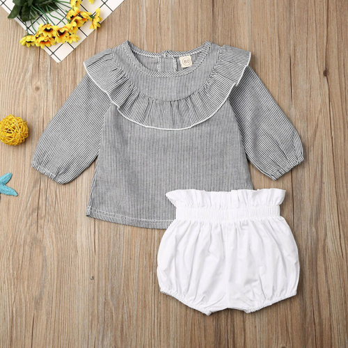 Pudcoco Autumn 2PCS Newborn Infant Kids Baby Girl