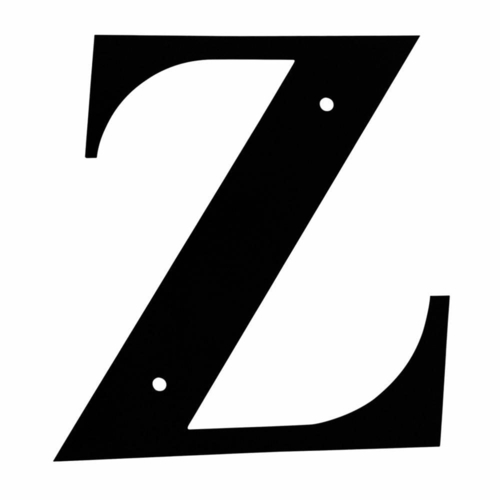 Wrought Iron House Letter Z Small