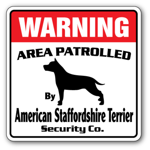 SignMission WD-AMERICAN STAFFORWDHIRE TERRIER 12 x 8 in. American Staf