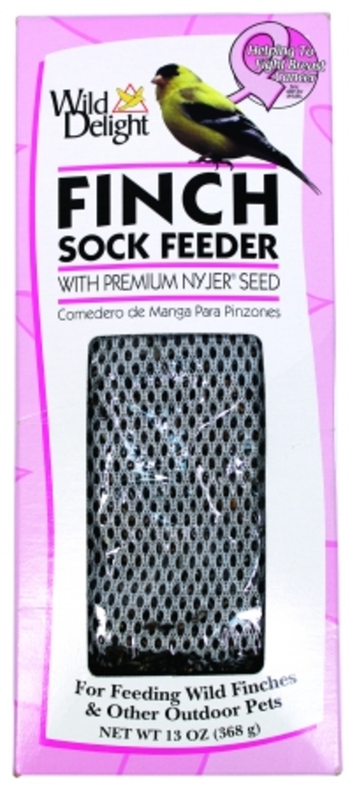 D&D Commodities Wild Delight Pink Ribbon Finch Sock Feeder 13 Ounce 38