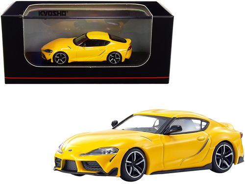 Toyota GR Supra RHD (Right Hand Drive) Yellow 1/64 Diecast Model Car