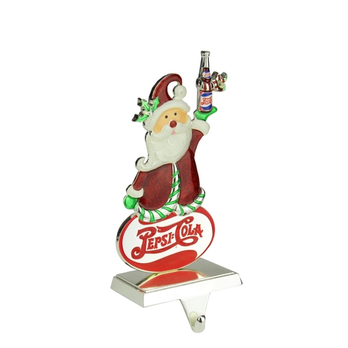 Northlight 32279779 9.75 in. Pepsi-Cola Santa Claus Christmas Stocking