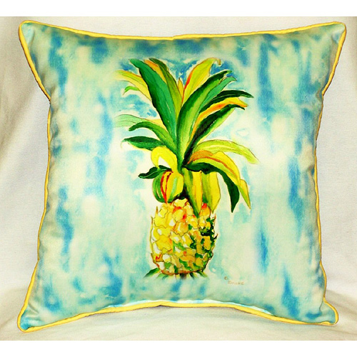 Betsy Drake HJ400 Pineapple Art Only Pillow 18x18